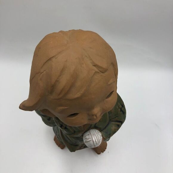 Vintage Terracotta Japanese Red Clay Pottery Figurine Sculpture Collectible Art - Picture 8 of 13